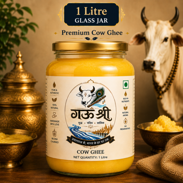 gaushree a2 gir cow bilona ghee — 1 litre