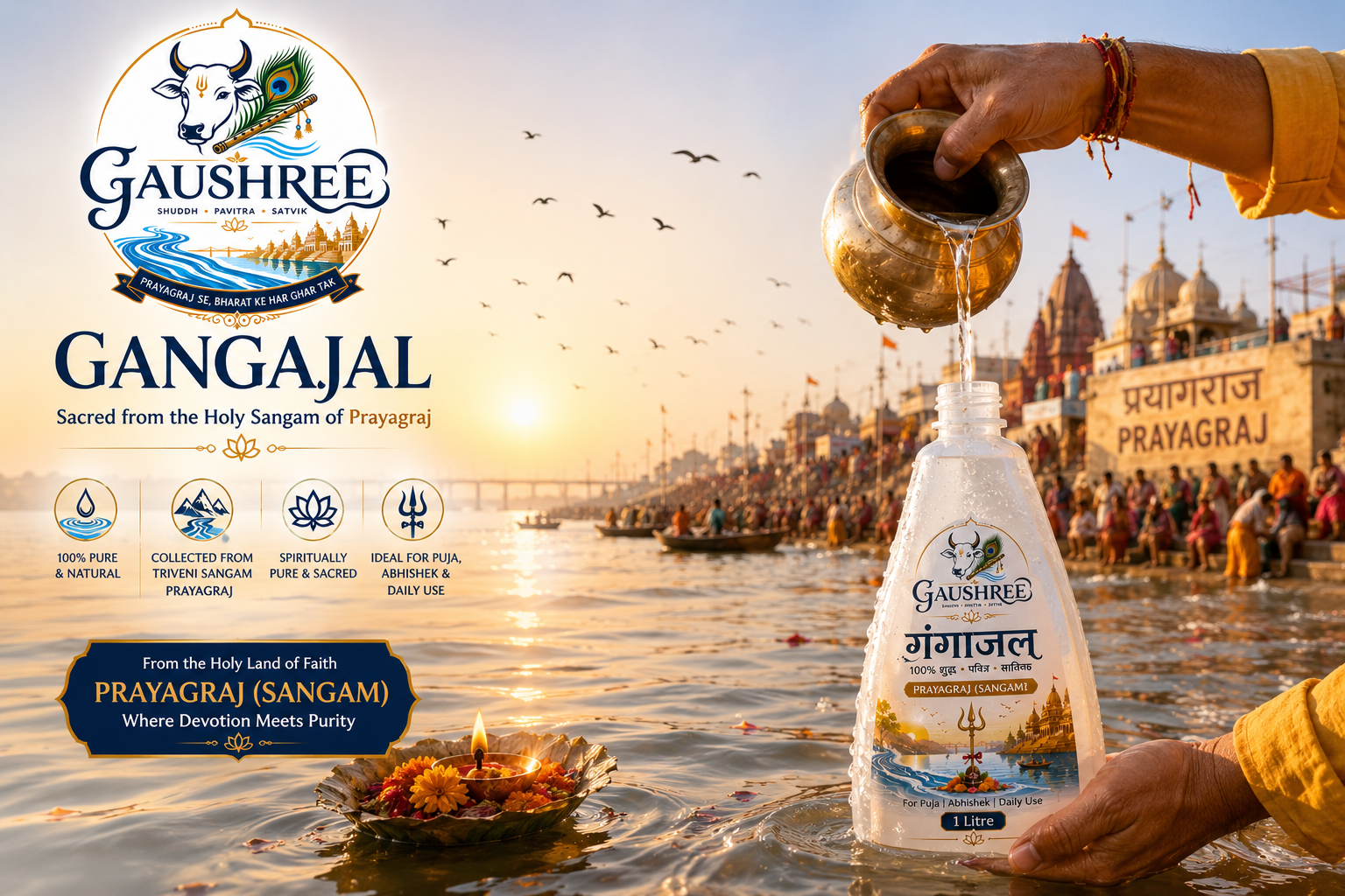 Gaushree Gangajal - Sacred from Holy Sangam of Prayagraj
