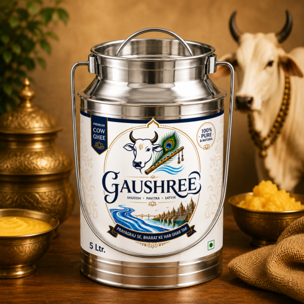 gaushree a2 gir cow bilona ghee — 5 litre